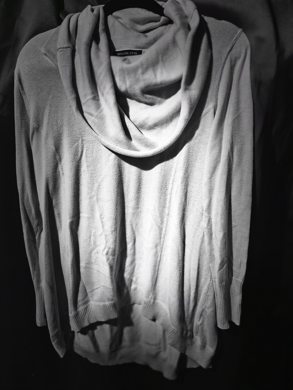 Cowl Neck Sweater - Gray